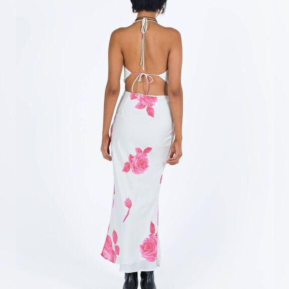 NWT Princess Polly Karalle Skirt Set Cream / Pink Size 12 - Picture 6 of 12